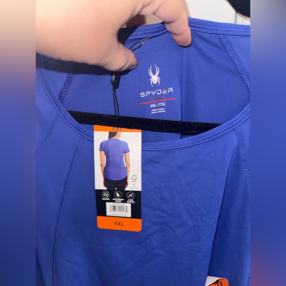 Spyder Royal Blue Women's Short Sleeve Top - Picture 2 of 9